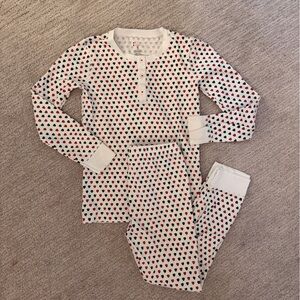 Roller Rabbit White and Red Heart Pajama Set